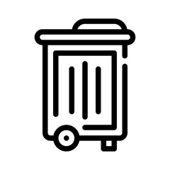 Icon Delete Bin With Style Outline