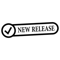 new release stamp icon vector design templates