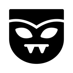 Vampire costume set with cape, fangs, and blood accessory, ideal for Halloween parties or cosplay.