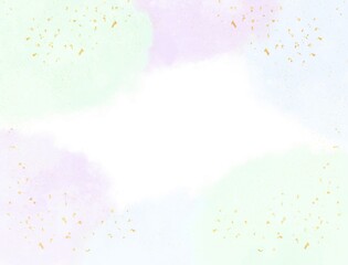 和風　水彩フレーム