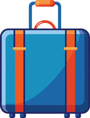 Cute Summer icon On A Trasparent Base - Suitcase