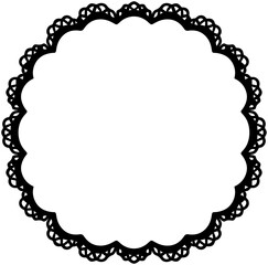Lace Circle Frame