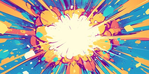 Exploison effect illustration background design