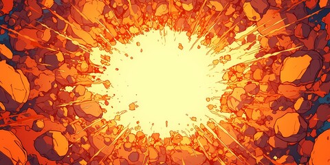 Exploison effect illustration background design