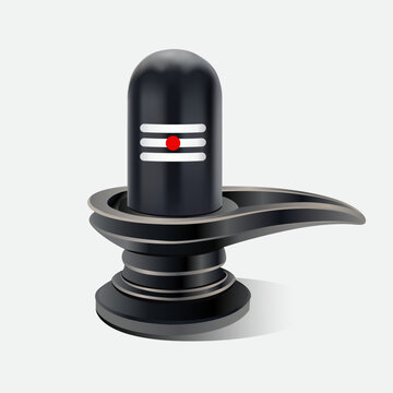 Lord Shiva Lingam Illustration, Shivling Vector Illustration