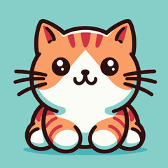 Adorable Vector Cat Illustration