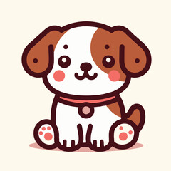 Adorable Vector Dog Illustration