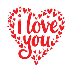 "I LOVE YOU" Vector Typography: A Modern and Aesthetic Love Design