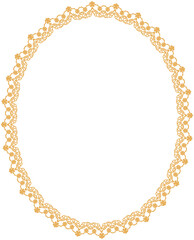 Oval lace frame
