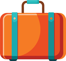 Cute Summer icon On A Trasparent Base - Suitcase