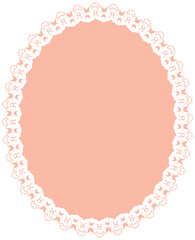 Lace border oval
