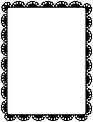 Lace Border Rectangle Frame
