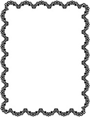 Lace Border Rectangle Frame
