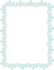 Lace Border Rectangle Frame
