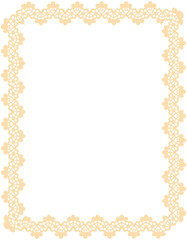 Lace Border Rectangle Frame
