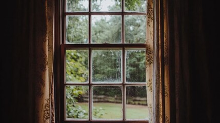 A clean window frame with no dust after removing screens and curtains.