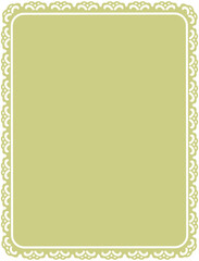 Lace Border Rectangle Frame