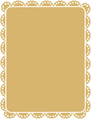 Lace Border Rectangle Frame
