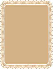 Lace Border Rectangle Frame