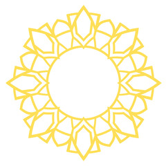 Geometric Floral Mandala Design