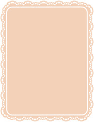 Lace Border Rectangle Frame  © Otomedream