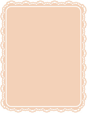 Lace Border Rectangle Frame
