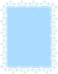Lace Border Rectangle Frame