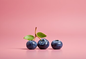 Fototapeta premium Miniature Creative Still Life Blueberry Fruit Healthy Lilliput