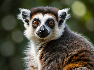 Naklejka premium ring tailed lemur catta