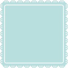 Elegant Square Lace Frame