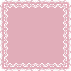 Elegant Square Lace Frame