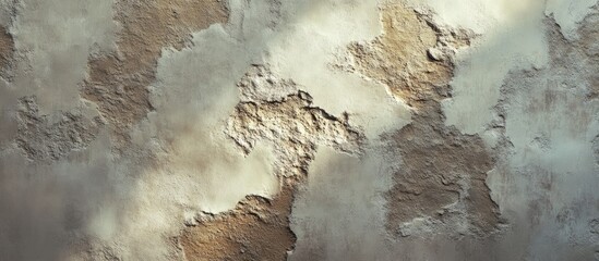 Textured wall surface in beige and cream tones featuring intricate details and soft shadows for artistic and design inspiration, close-up view
