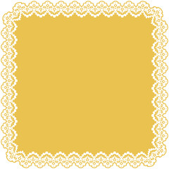 Elegant Square Lace Frame