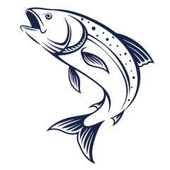 Obraz premium fish vector illustration for logo work or others 
