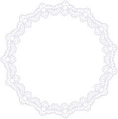 Lace Circle Frame