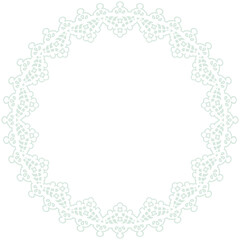 Lace Circle Frame
