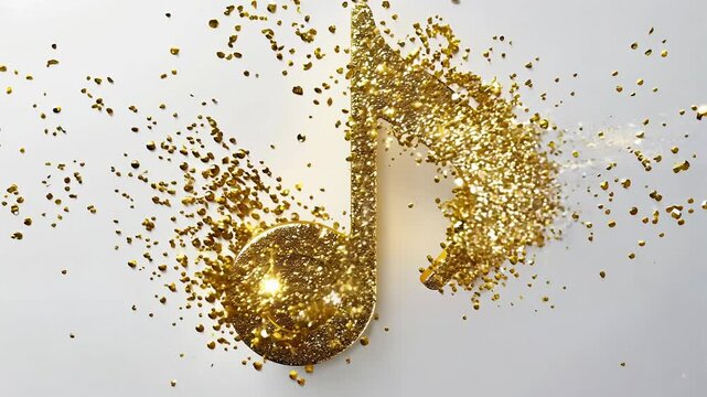 Symbol of harmony: a video featuring the treble clef as it gracefully represents the foundation of musical notation and artistry.