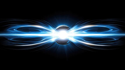 Dynamic energy waves abstract background digital art dark environment futuristic viewpoint conceptual visualization