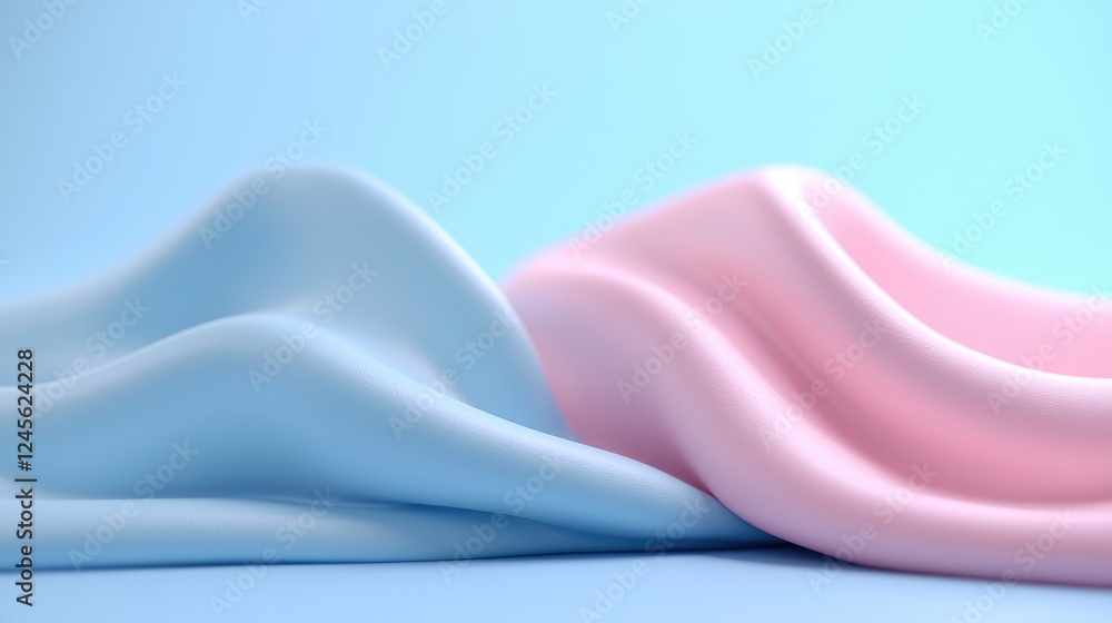 Poster creative soft texture display studio visual art calm environment close-up colorful concept