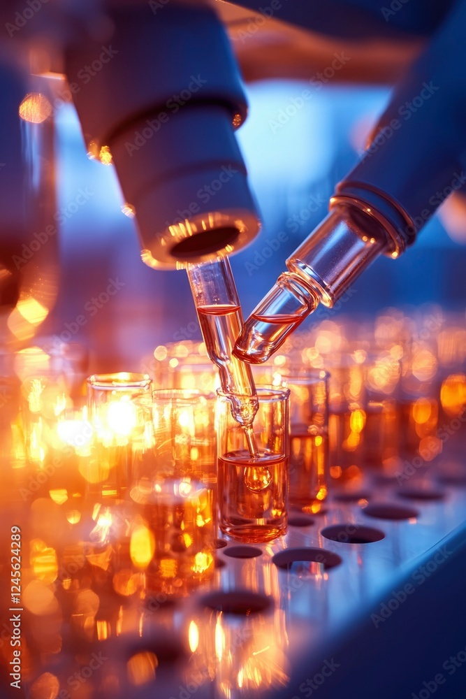 Poster automated liquid dispensing in a laboratory setting