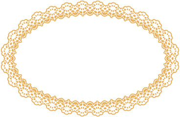Oval Lace Border ornament
