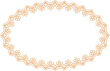 Oval Lace Border ornament

