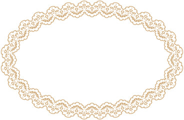 Oval Lace Border ornament