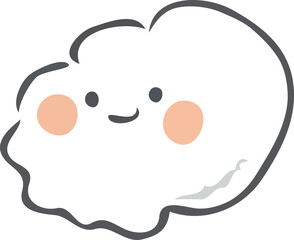 vector illustration of a cloud