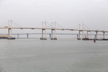 Bridges crossing the Macao waterfront
