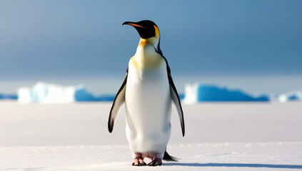 Naklejka premium penguin in dress