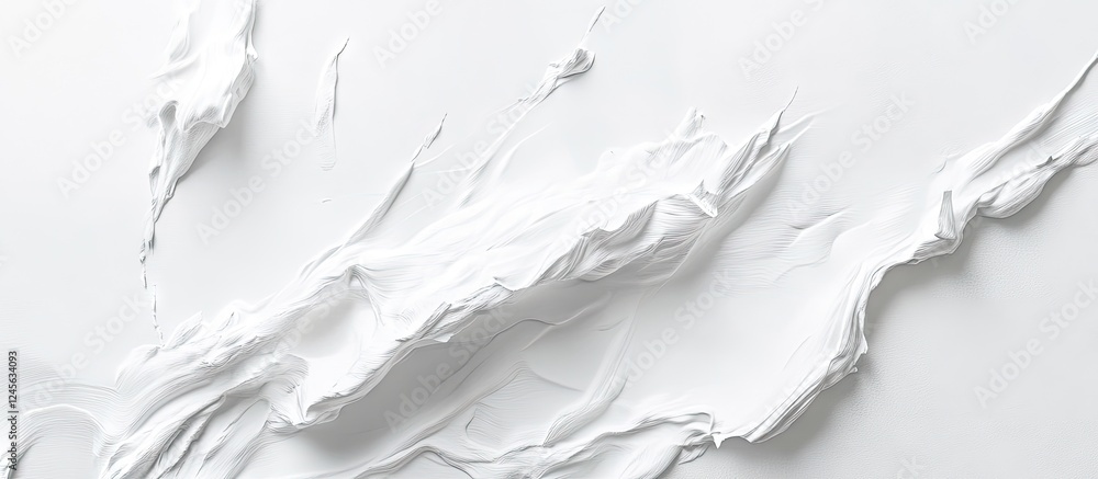 Leinwandbilder Blank wall mockup with soft white textured paint finish showcasing smooth light white tones and subtle variations in surface, ideal for design displays.