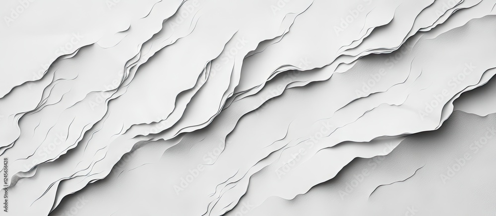 Poster light gray textured paper background with wavy, layered patterns creating depth and dimension for cr