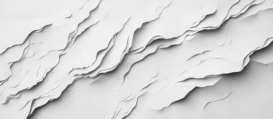 Obraz premium Light gray textured paper background with wavy, layered patterns creating depth and dimension for creative design projects and presentations.