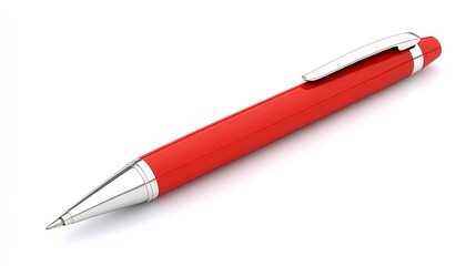 Stylish Pen Isolated on White Background. Perfect for Stationery and Design Elements